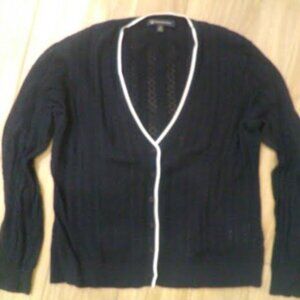 Brooks Brothers navy women's sweater size medium.
